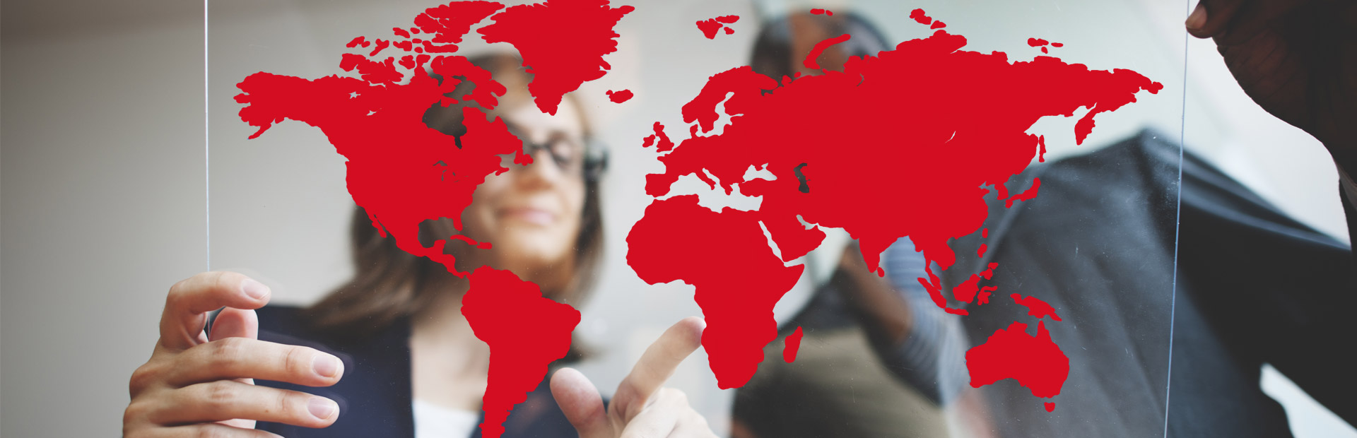 red worldmap