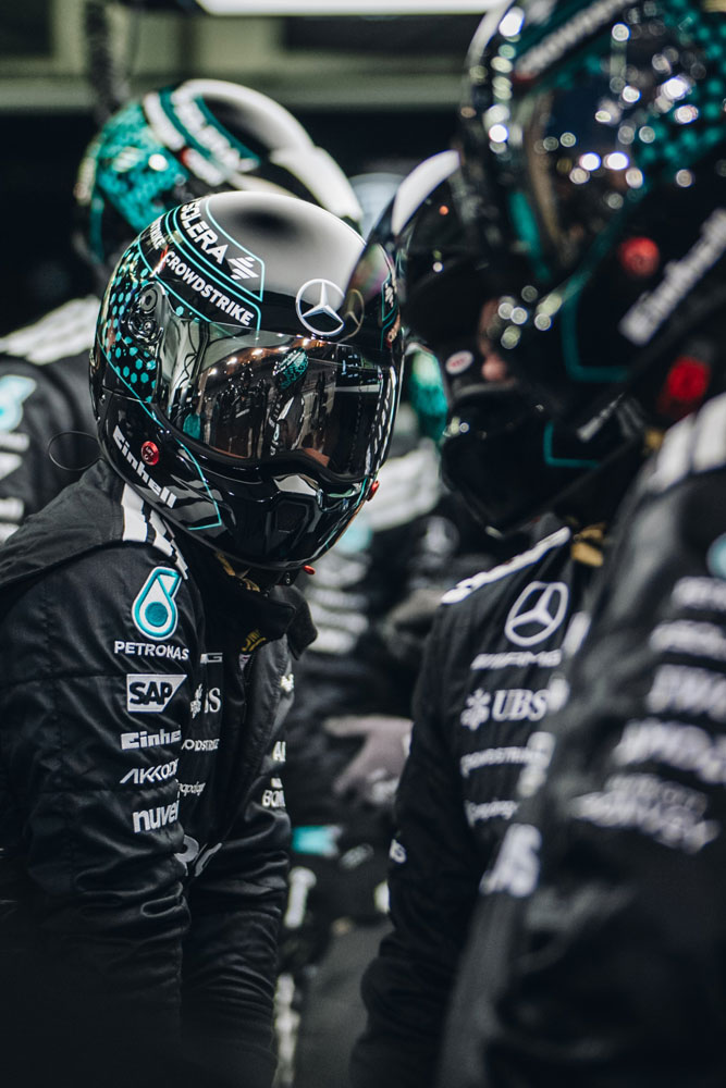 Механиците на Mercedes във Формула 1.